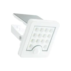 LED solcelle udendørs vægspot Luton Sensor, hvid, bredde 13 cm