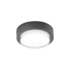 LED udendørs loftlampe Owen, mørkegrå, metal, 23 cm, IP65