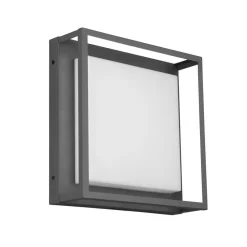 LED udendørs loftslampe Witham IP54, CCT, antracit