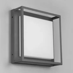 LED udendørs loftslampe Witham IP54, CCT, antracit