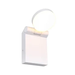 LED udendørs væglampe Adour, mat hvid, kipbar, CCT, IP44