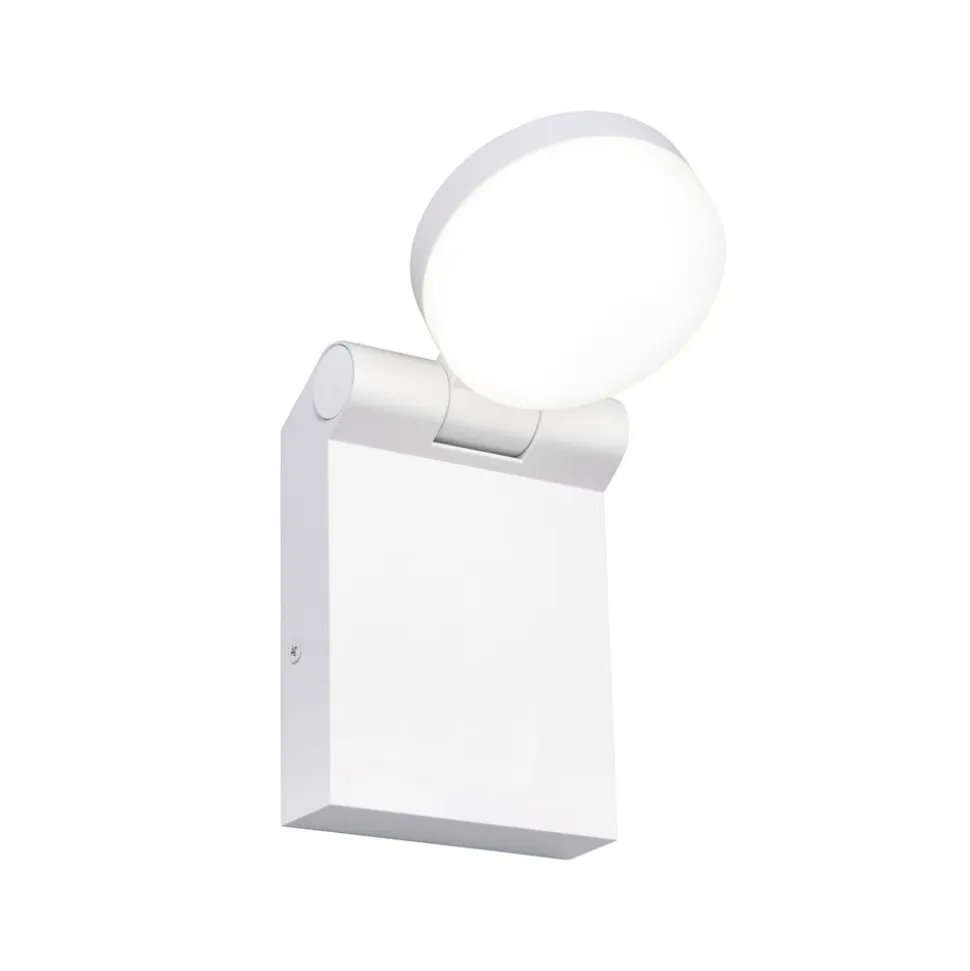 LED udendørs væglampe Adour, mat hvid, kipbar, CCT, IP44
