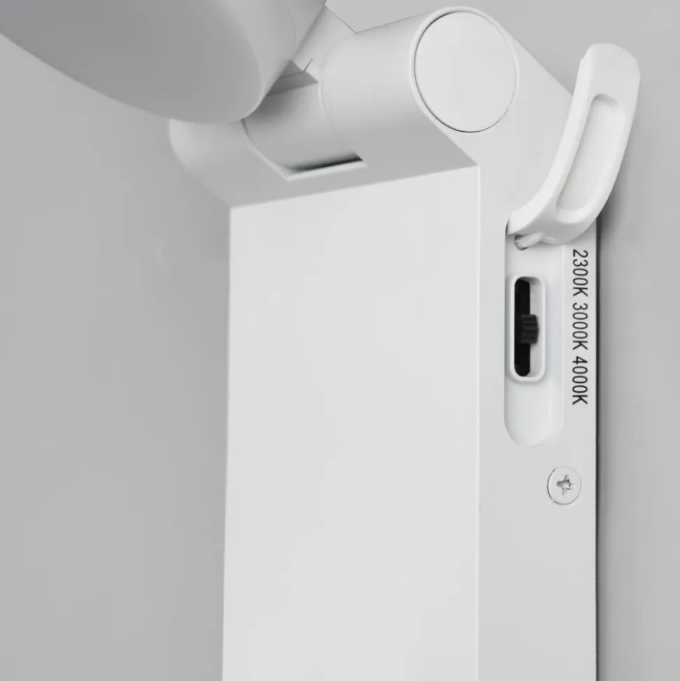 LED udendørs væglampe Adour, mat hvid, kipbar, CCT, IP44