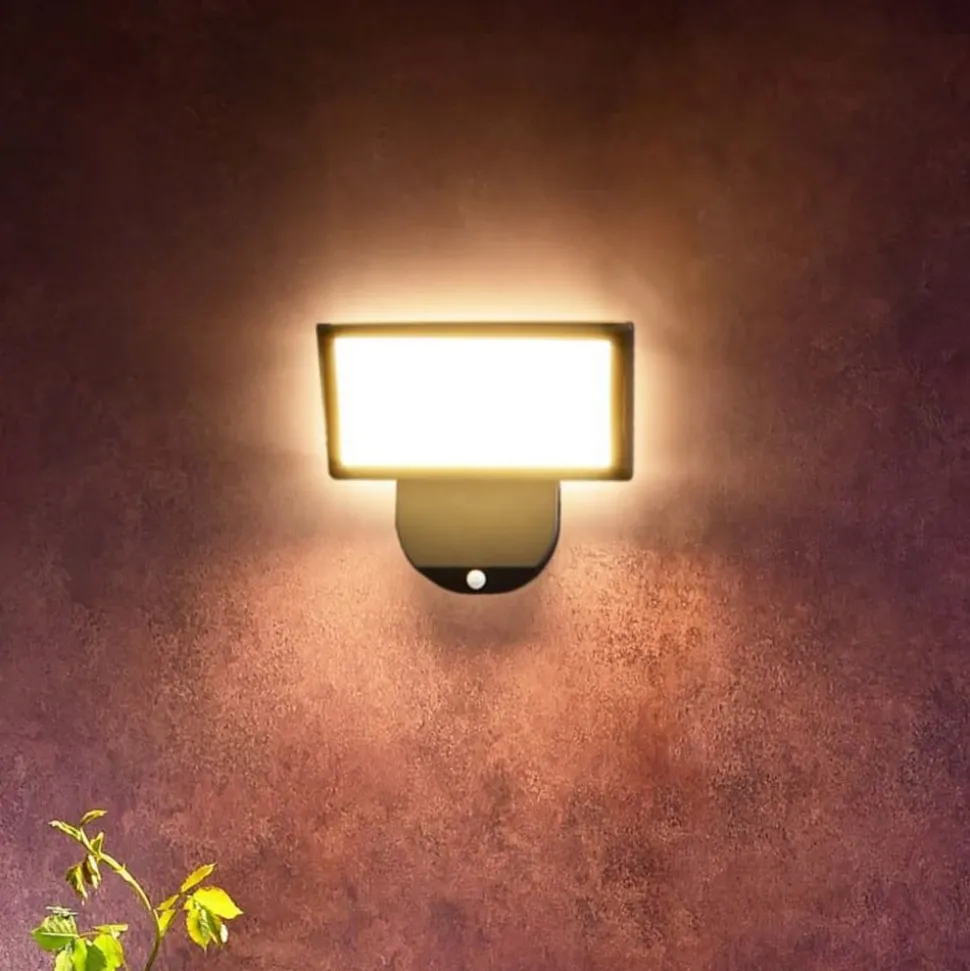 LED udendørs væglampe Alkes L med sensor, 30 cm