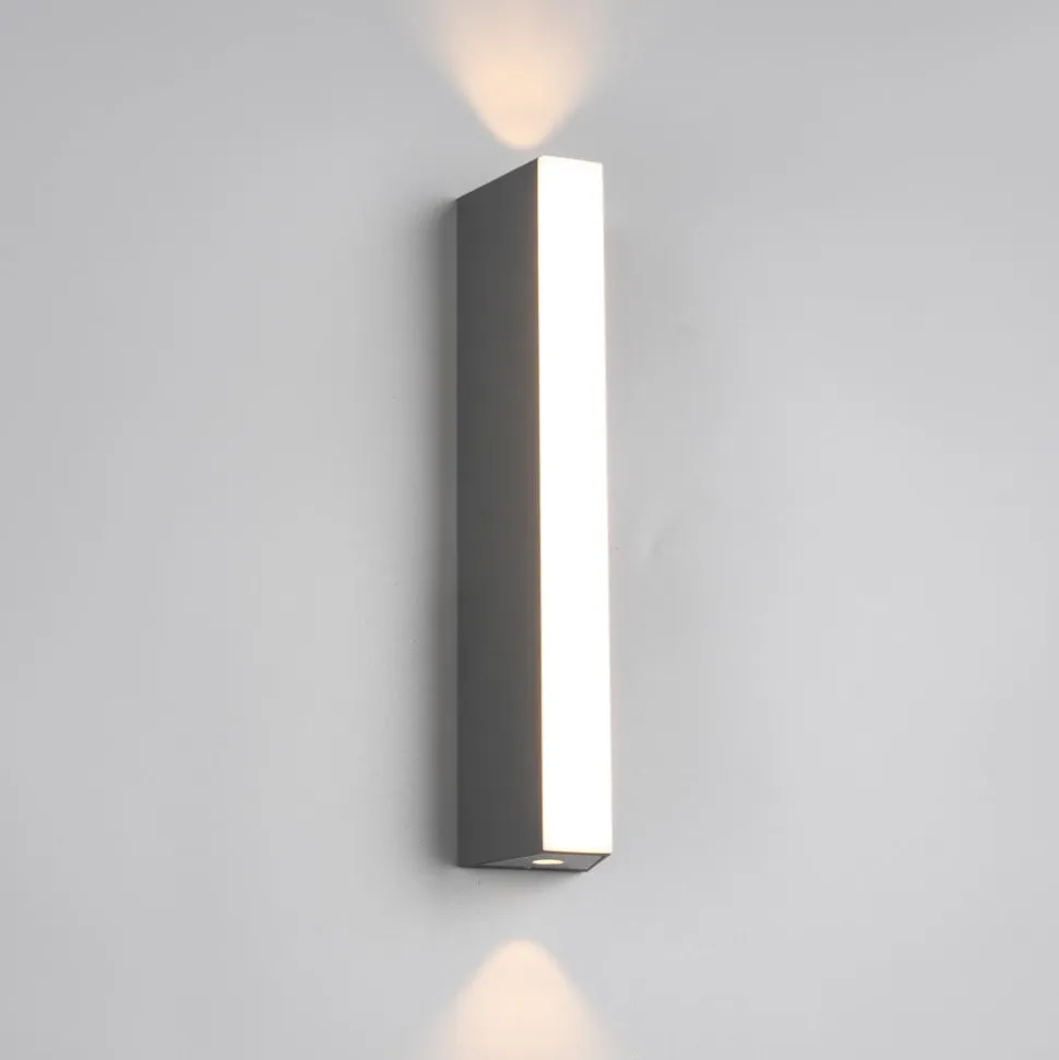 LED udendørs væglampe Marne, højde 30 cm, up- og downlight