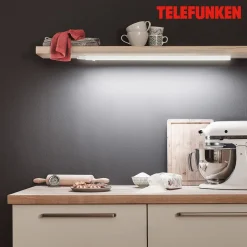 LED underskabslampe Hephaistos, hvid, længde 57 cm