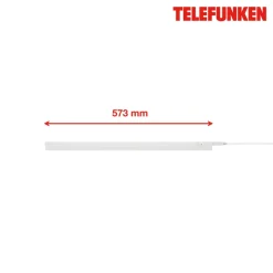 LED underskabslampe Hephaistos, hvid, længde 57 cm