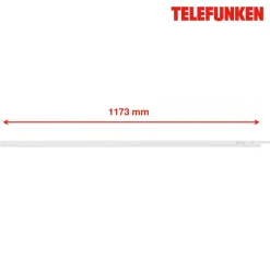 LED underskabslampe Hephaistos, hvid, længde 117 cm