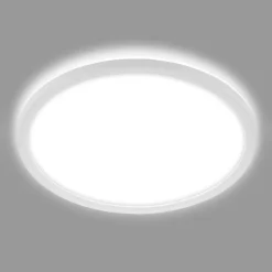 LED-badeværelsesloftlampe Slim Drip, hvid, Ø 42 cm