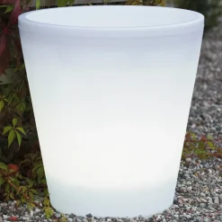 LED-blomsterkrukke Assisi oplyst Ø 37 cm