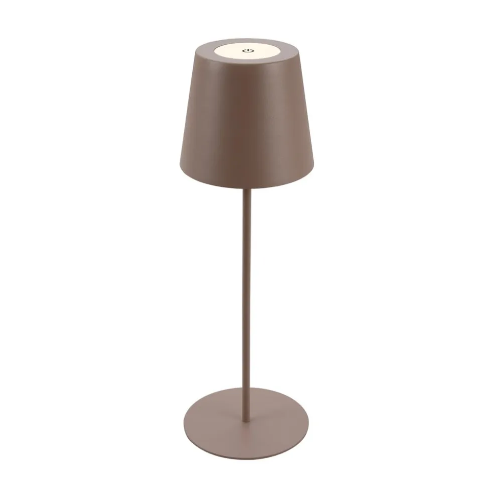 LED-bordlampe 7508012, brun, 2.700 K IP44 touchdæmper