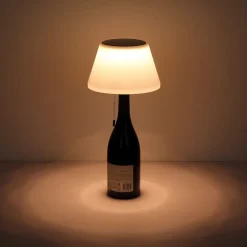 LED-bordlampe 36000 flasketop hvid plast