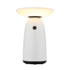 LED-bordlampe 36625, hvid, metal, 23 cm, dæmpbar