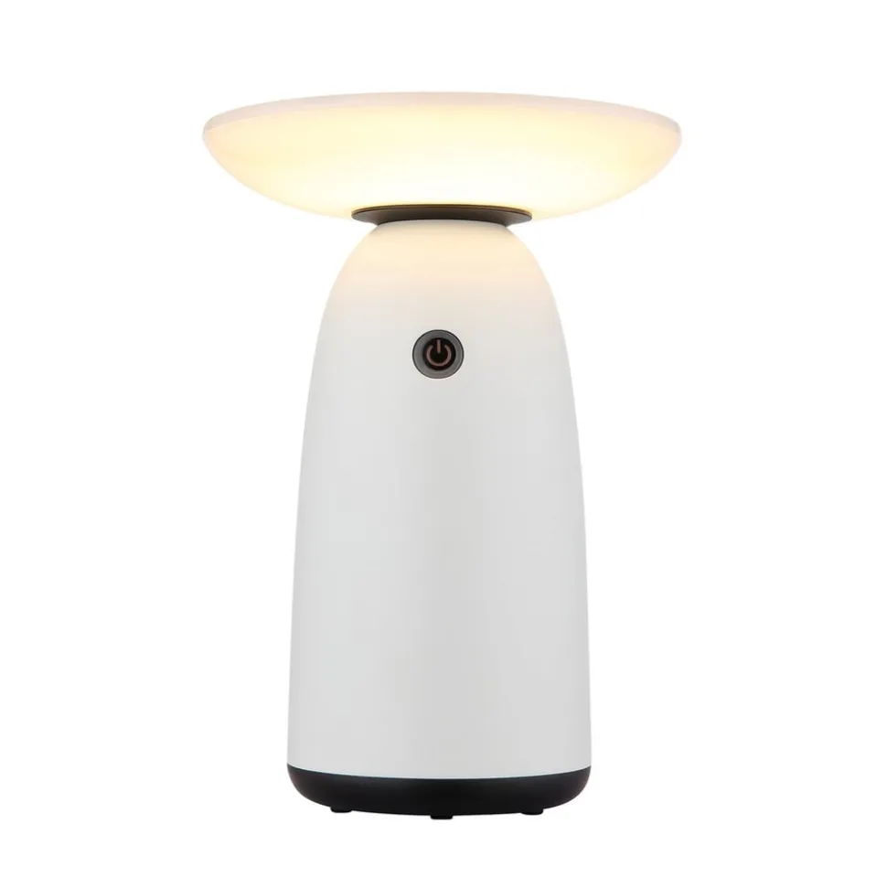 LED-bordlampe 36625, hvid, metal, 23 cm, dæmpbar