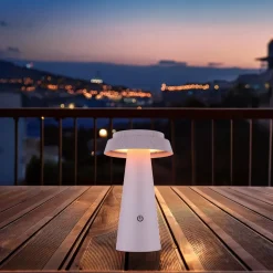 LED-bordlampe 36624, pink, genopladeligt batteri, CCT, IP54, dæmpbar