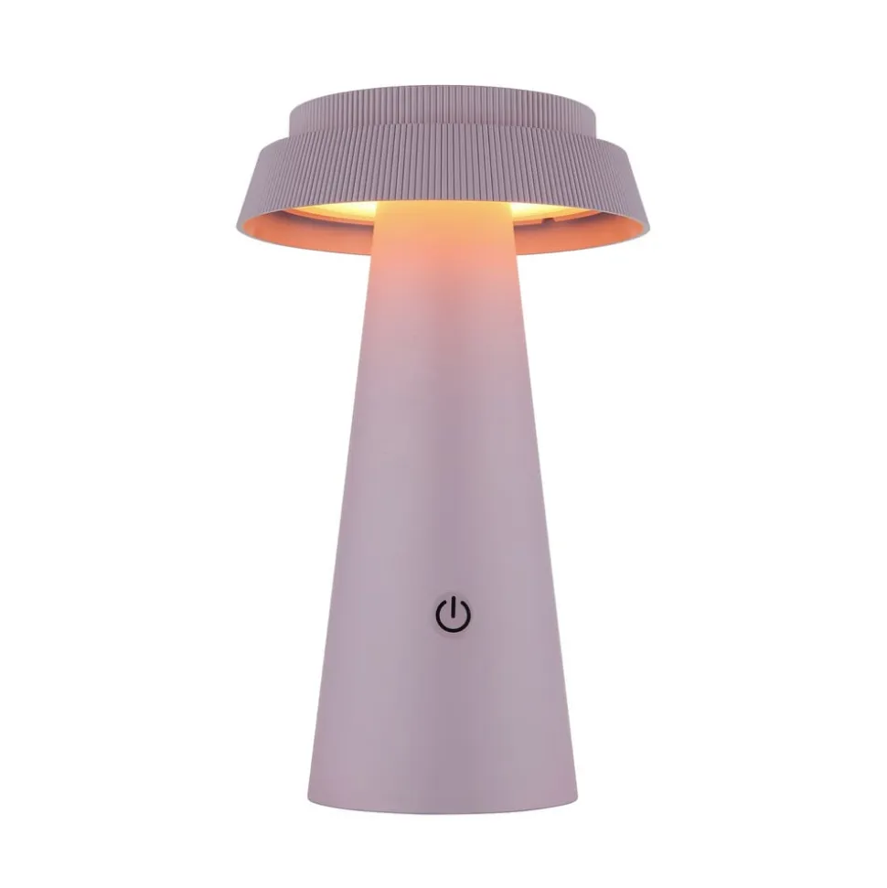 LED-bordlampe 36624, pink, genopladeligt batteri, CCT, IP54, dæmpbar