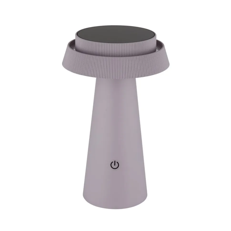 LED-bordlampe 36624, pink, genopladeligt batteri, CCT, IP54, dæmpbar