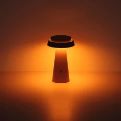 LED-bordlampe 36624, pink, genopladeligt batteri, CCT, IP54, dæmpbar
