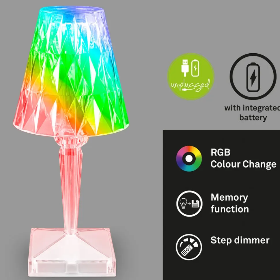 LED-bordlampe 7464010 RGB med fjernbetjening