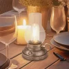 LED-bordlampe Brilo unplugged Kanea bronzefarvet 18 cm