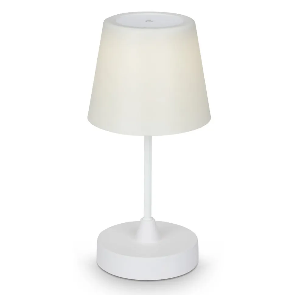 LED-bordlampe Campi, genopladeligt batteri, dæmpbar, hvid
