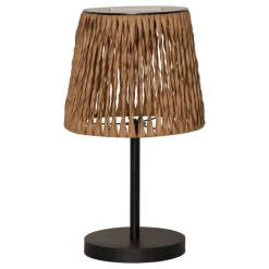 LED-bordlampe Cesta 48 cm brun/sort plast/metal