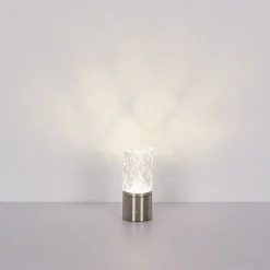 LED-bordlampe Lunki, messingfarvet, højde 19 cm, CCT