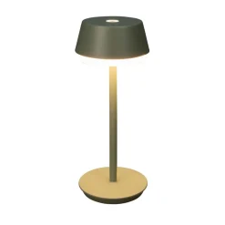 LED-bordlampe Lyon, grøn/grå, IP54, dæmper, CCT, RGB