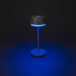 LED-bordlampe Lyon, grøn/grå, IP54, dæmper, CCT, RGB