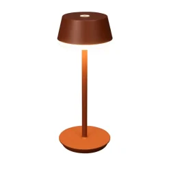 LED-bordlampe Lyon, terracotta, IP54, dæmper, CCT, RGB
