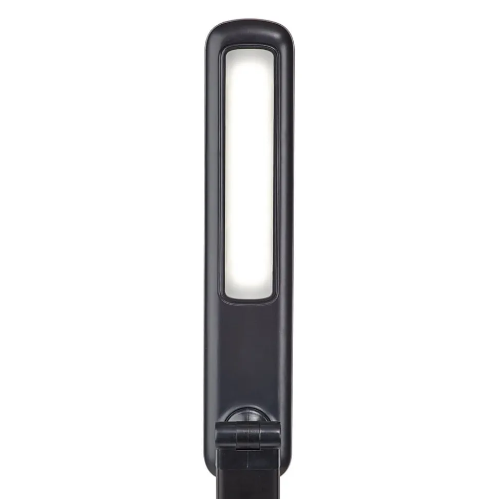 LED-bordlampe MAULjazzy, sort, højde 43 cm, dæmpbar USB-port