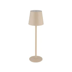 LED-bordlampe med batteri Vannie, sandfarvet, højde 36 cm, IP44