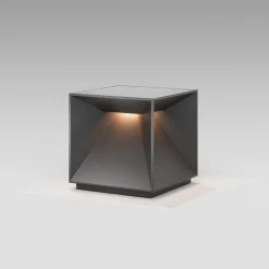 LED-bordlampe med batteri Nutalis, grafitgrå, IP54, dæmpbar
