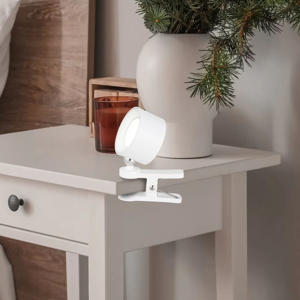 LED-bordlampe med batteri Jorje CCT 4 i 1 hvid