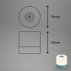LED-bordlampe Smal, blå, 2.700K, dæmpbar