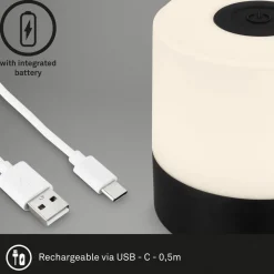 LED-bordlampe Smal, sort, 2.700K, dæmpbar
