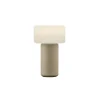 LED-bordlampe Tiny-B, sandfarvet, højde 13 cm, IP54