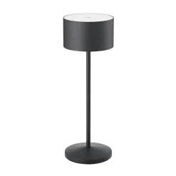 LED-bordlampe Veluna, sort, højde 25 cm IP44 dæmpbar CCT