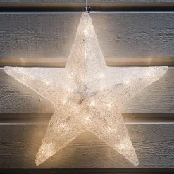 LED-dekorationsstjerne til udendørs brug, Ø 40 cm