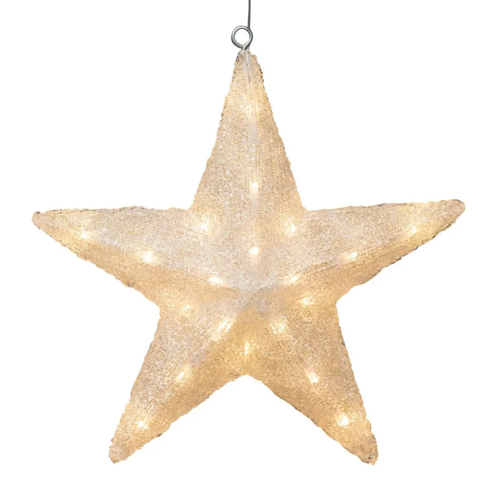 LED-dekorationsstjerne til udendørs brug, Ø 40 cm