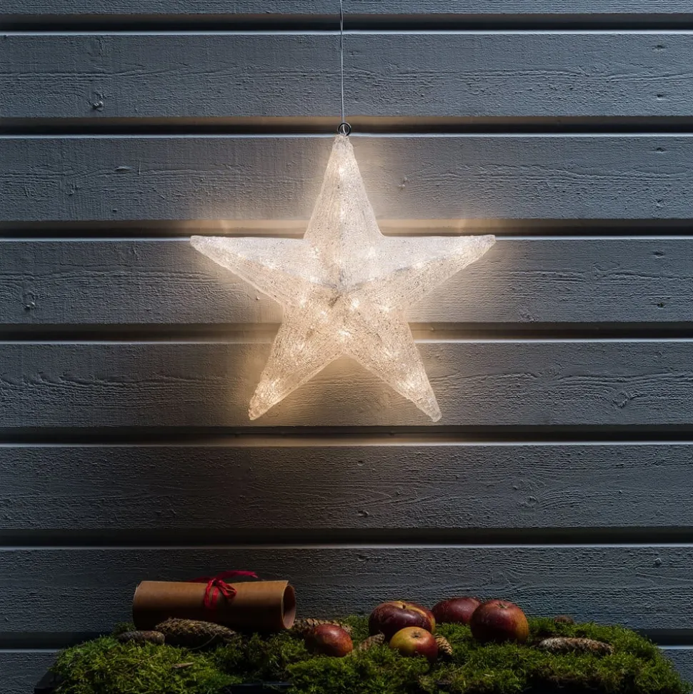 LED-dekorationsstjerne til udendørs brug, Ø 40 cm