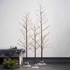 LED-dekorationstræ Tobby Tree IP44 brun højde 150 cm