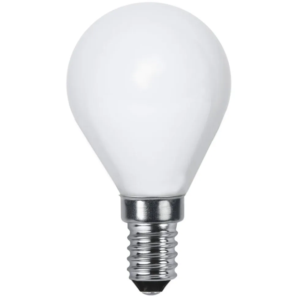 LED-dråbepære E14 2.700 K, opal, Ra90 4,7 W