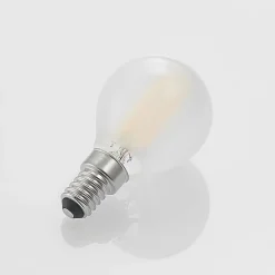 LED-dråbepære E14 4 W 2.700 K mat dæmpes, 2 stk