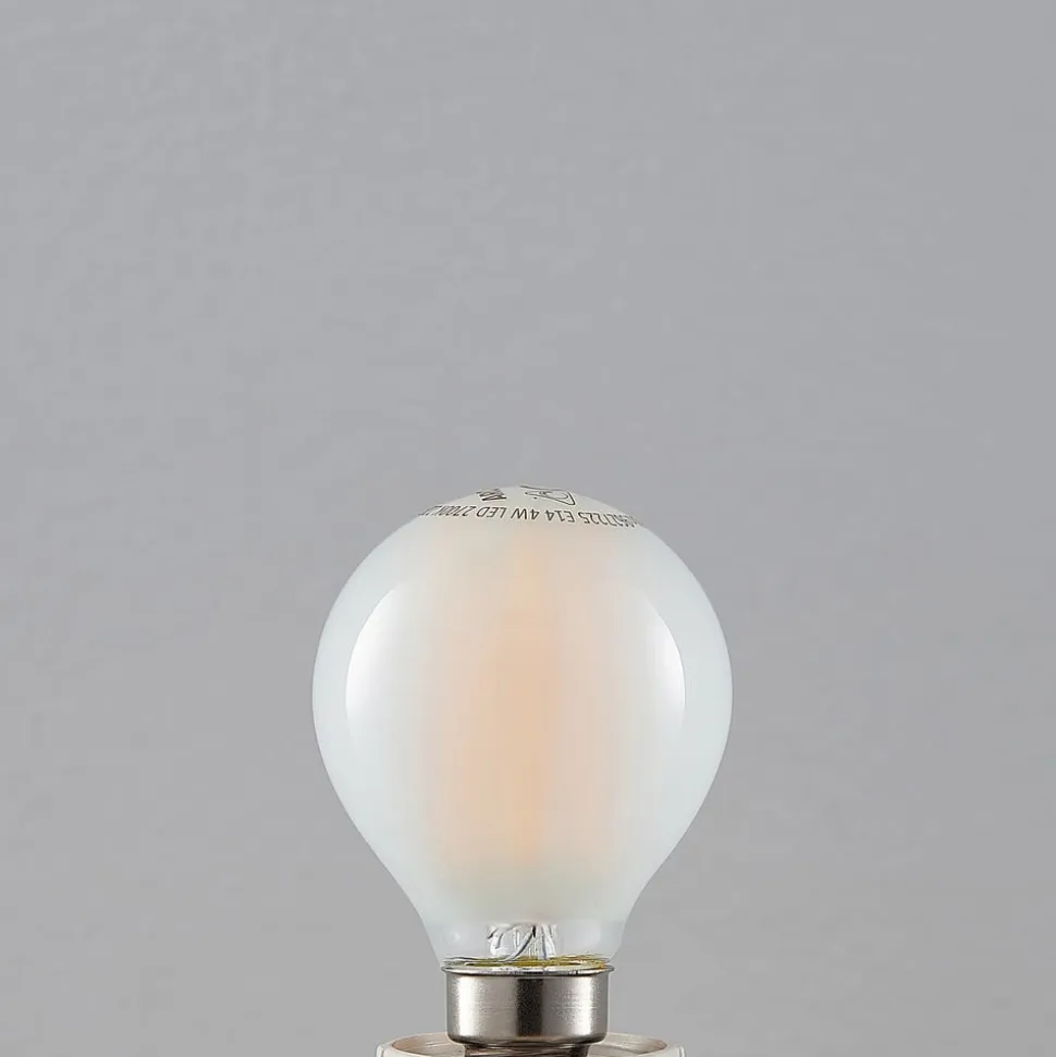 LED-dråbepære E14 4 W 2.700 K mat dæmpes, 3 stk