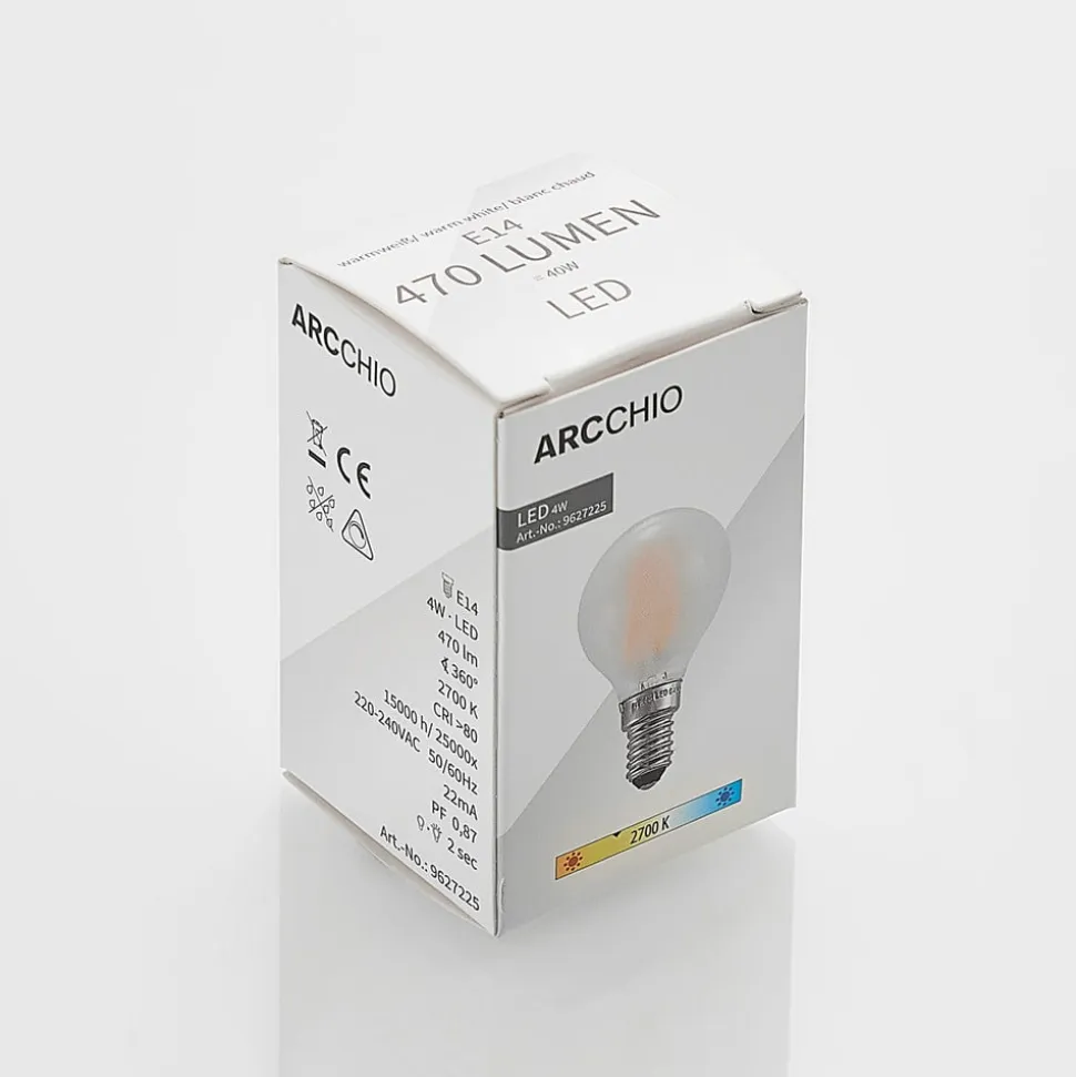 LED-dråbepære E14 4 W 2.700 K mat dæmpes, 3 stk