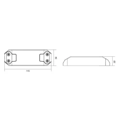 LED-driver Basic, dæmpbar, CC, D35009UF/9W
