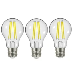 LED-filament E27 3,8 W 2.700 K 806 lm klar, 3 stk