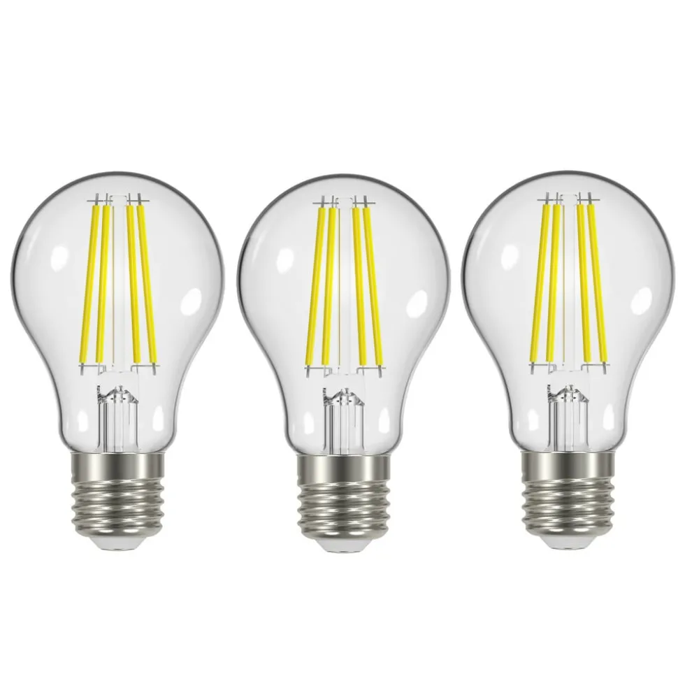 LED-filament E27 2,2 W 2.700 K 470 lm klar, 3 stk