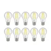 LED-filamentpære E27 3,8 W 827 806 lumen 10 stk